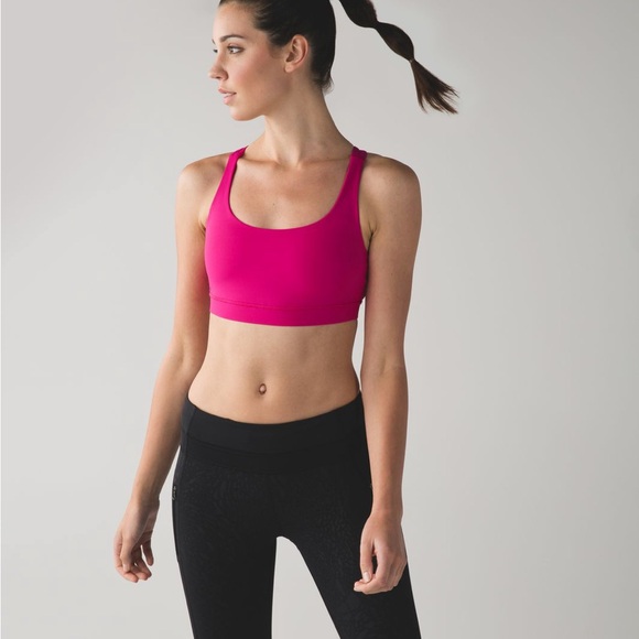 Lululemon Energy Bra Jewelled Magenta Bright Pink size 10 - Picture 5 of 13